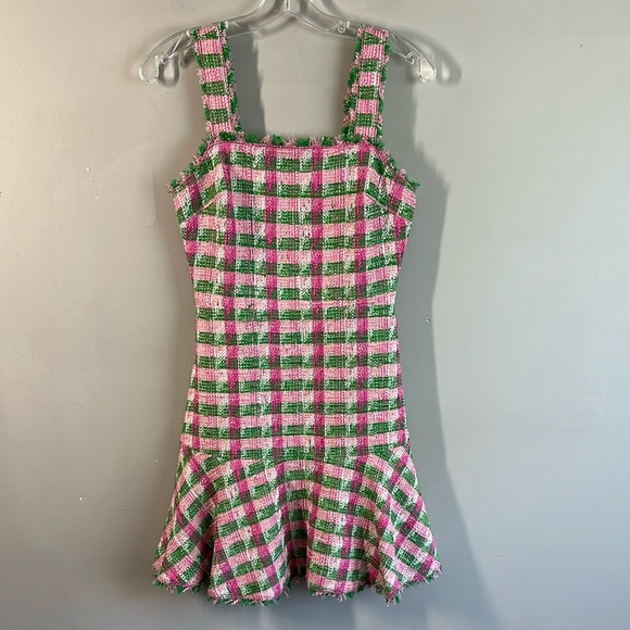 Kate Spade Plaid Tweed Sleeveless Dress Size 0 - Picture 2 of 15